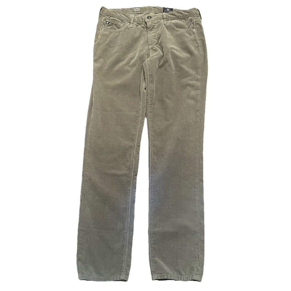 AG Adriano Goldschmied Cigarette Corduroy Pants 27 NWOT Quiet Luxury Preppy